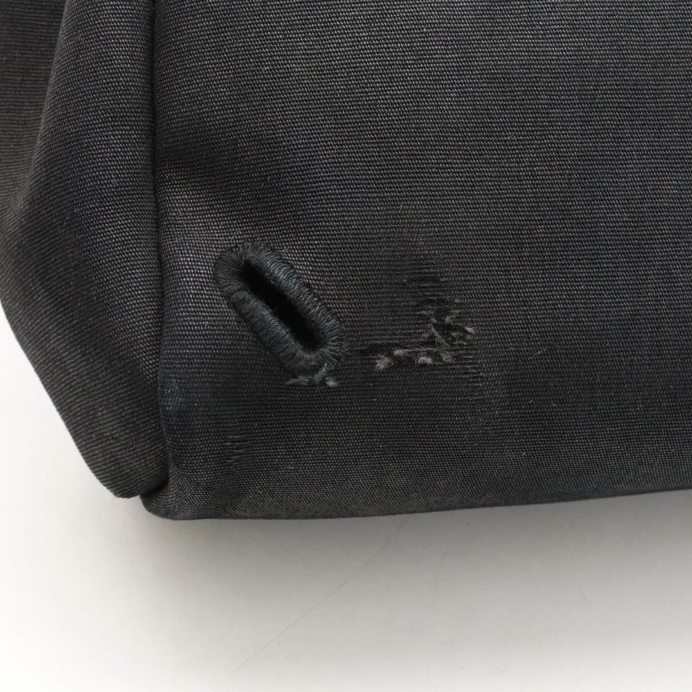 HERMES Ale Bag Ad PM Handbag Toile Officier Leather Black Shoulder □D engraved - Picture 9 of 9